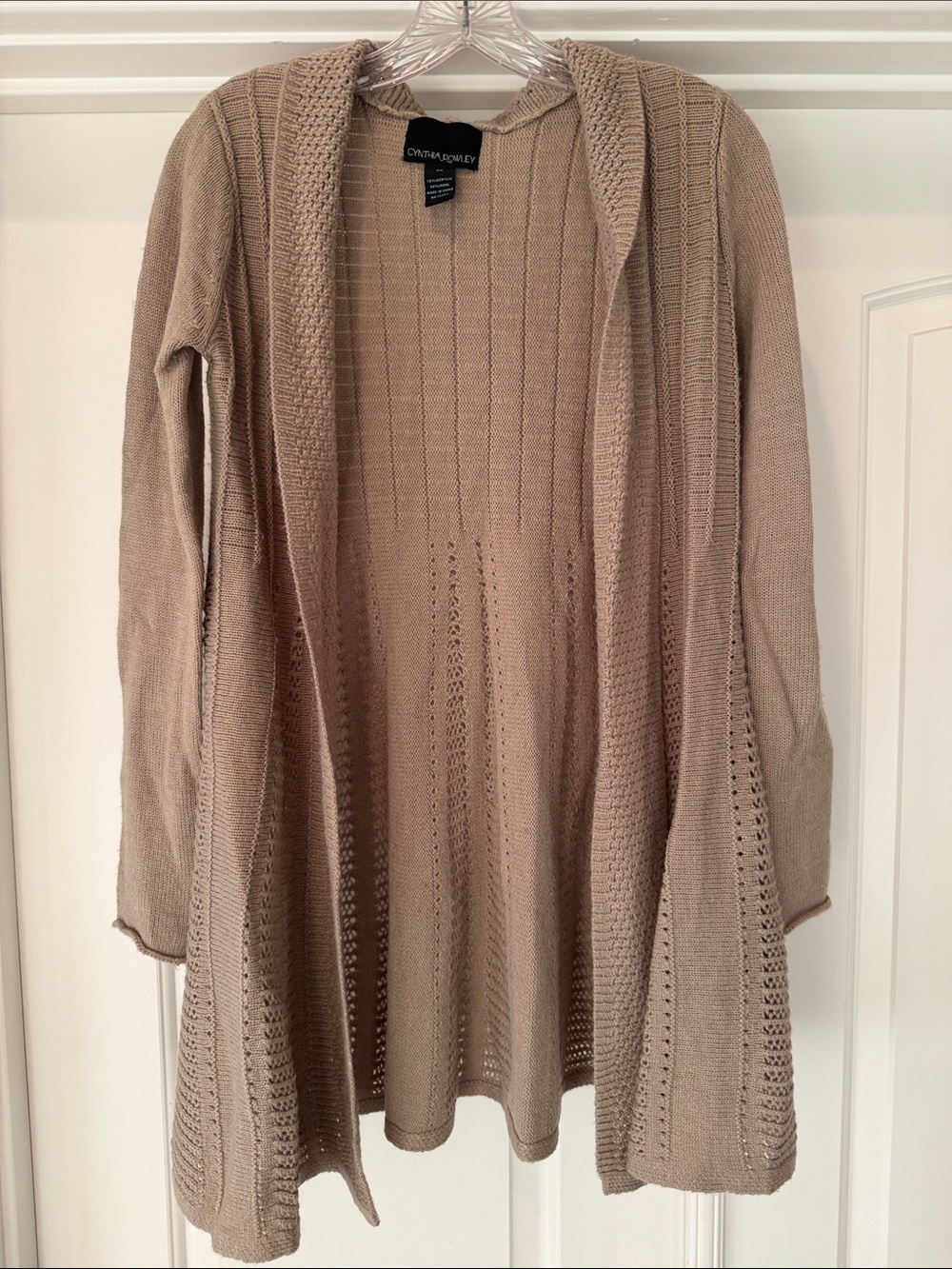 Cynthia Rowley Open-Front Knit Cardigan